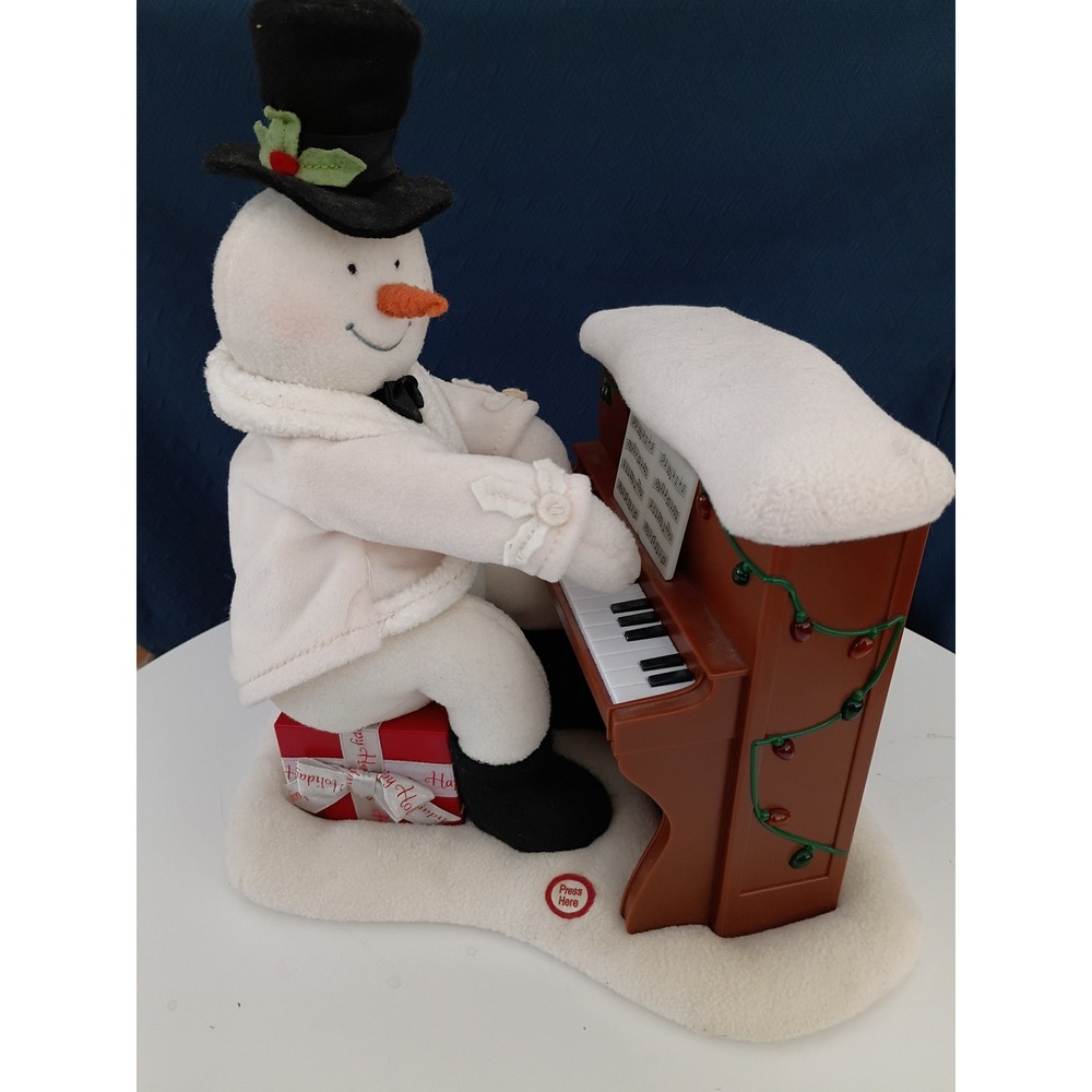 Hallmark Jingle Pals Snowman Piano Player Christmas Decor Non-Working